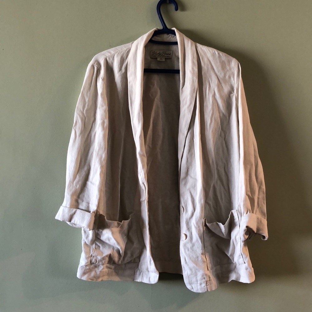 LUCKY BRAND / linen blazer